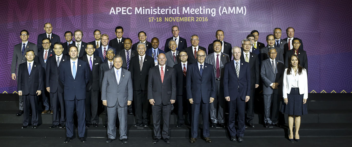 2016 APEC 합동각료회의 기념사진